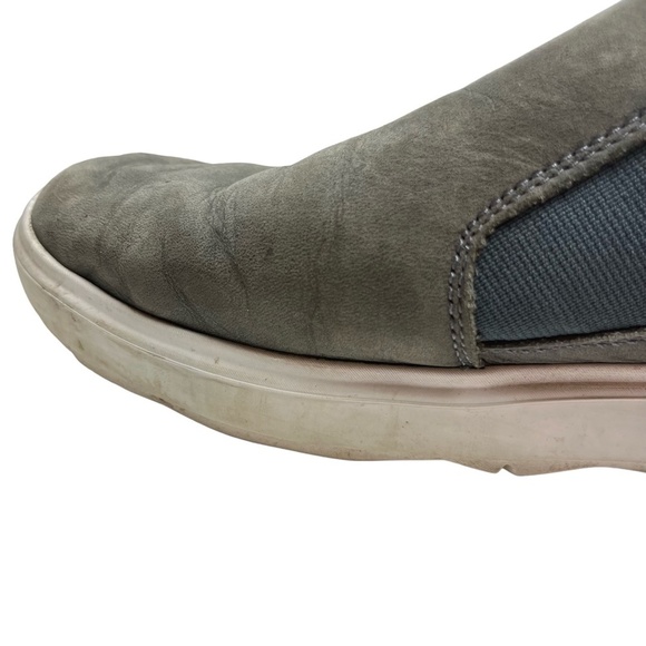 MERRELL TURBULENCE Smokey Gray Genuine Leather Loafers Slip On Casual Shoes sz 9 - Picture 8 of 16